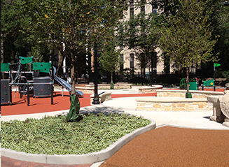 JRA Goudy Square Park Playground Trees